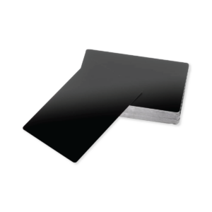 Blank AluminumBusinessCardspackof100Black