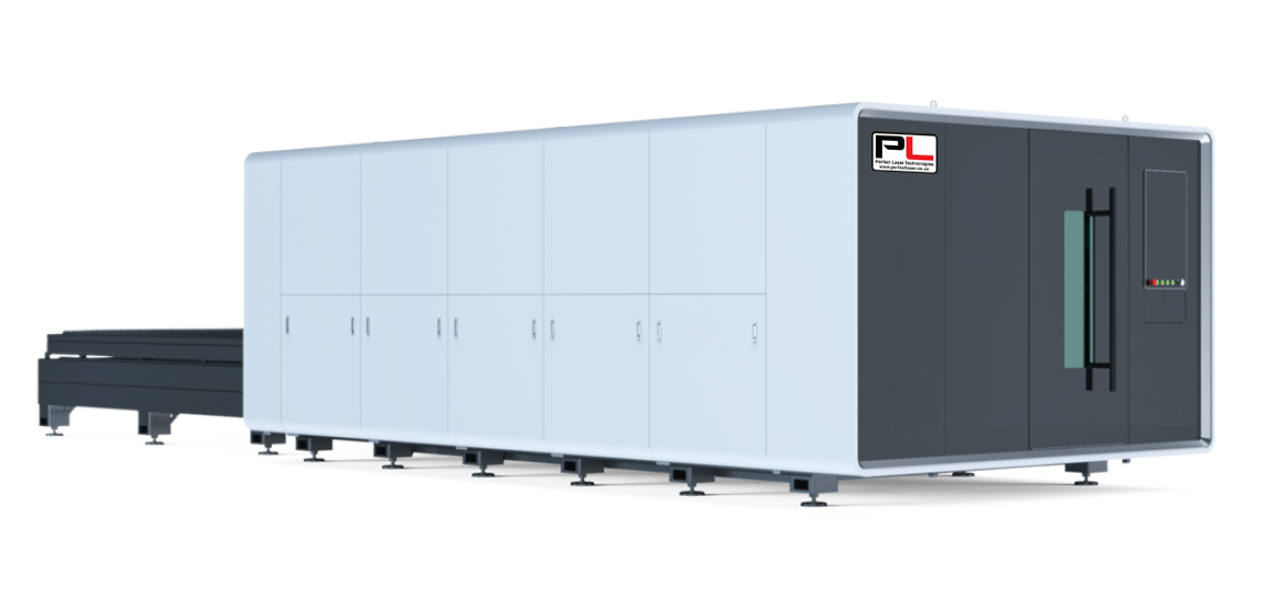 PLF-2040-E 20KW Fiber Laser Enclosed Sheet Cutter
